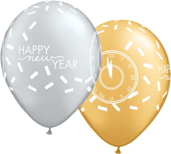 New Year Balloons - Loftus Q4-4647 11" New Year Confetti Countdown Around (555x501), Png Download