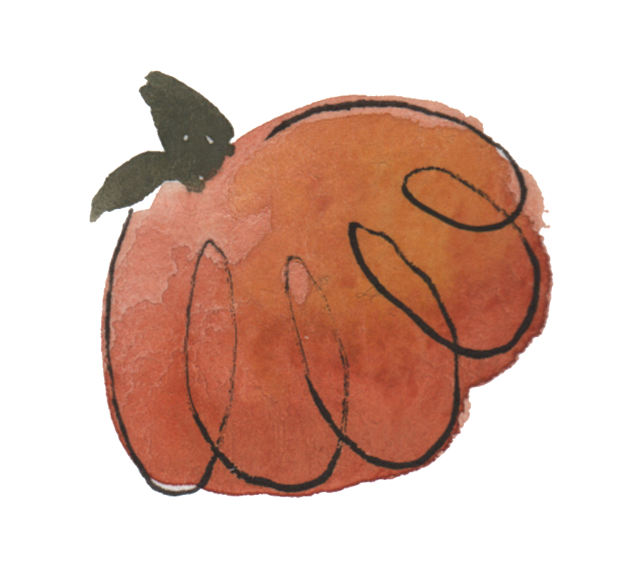 Pumpkin Watercolor Hand Painted Transparent - Portable Network Graphics (1024x818), Png Download