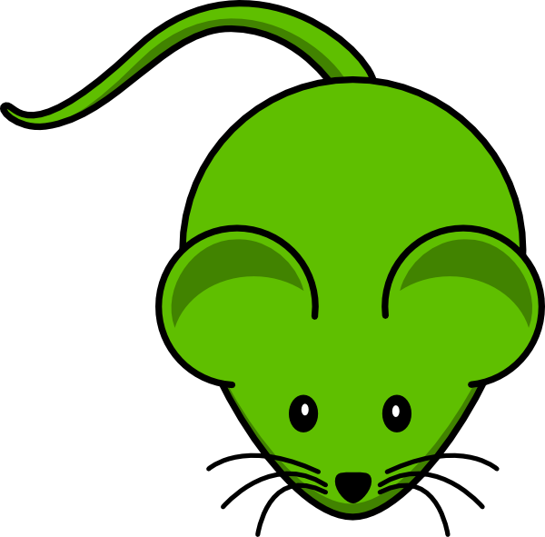 Rat - Mouse Clip Art Green (600x591), Png Download