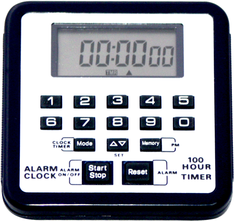 Silver Fern Countdown Clock - Digital Timer Count Up - Down (500x487), Png Download