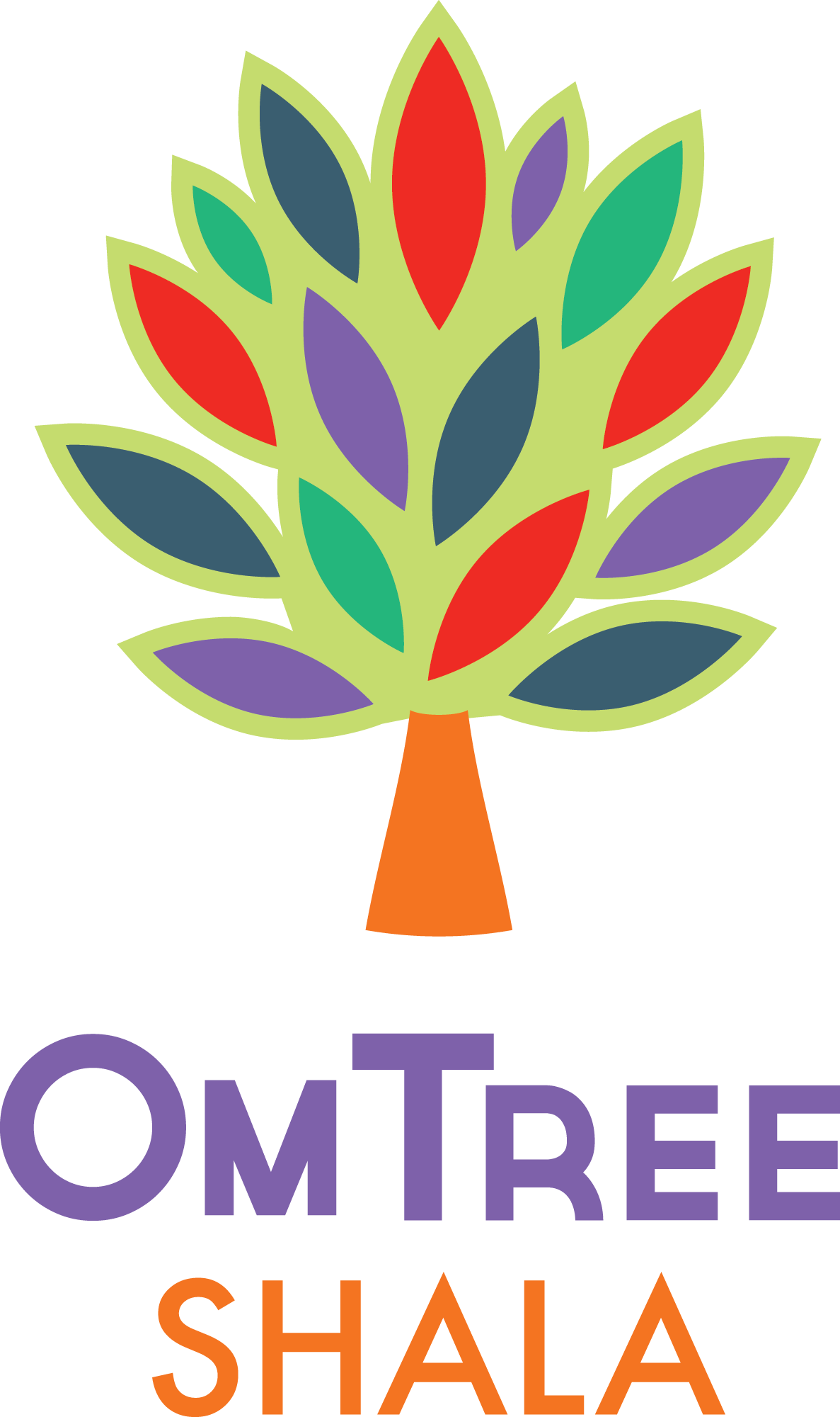 Omtree-color - Om Tree Shala (1187x2000), Png Download