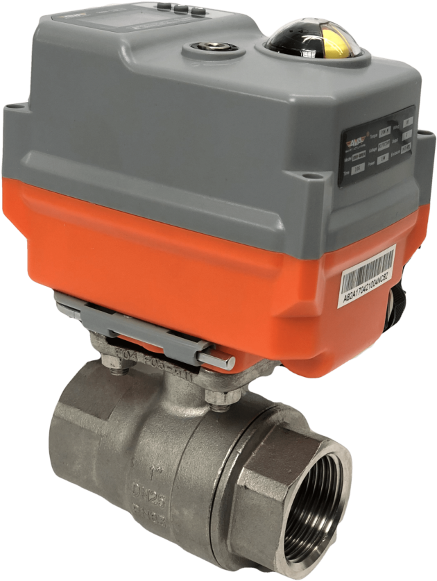 M22 Series Electric Actuated Stainless Steel Ball Valve - Ball Valve (755x945), Png Download