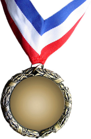 Metal Gold Medal Png Png Images - Gold Silver Bronze (294x451), Png Download