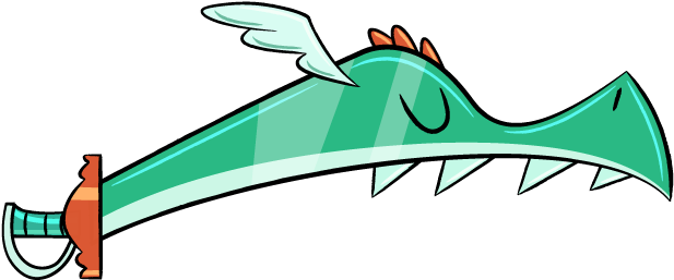 Sleeping Dragon Magisword (768x404), Png Download