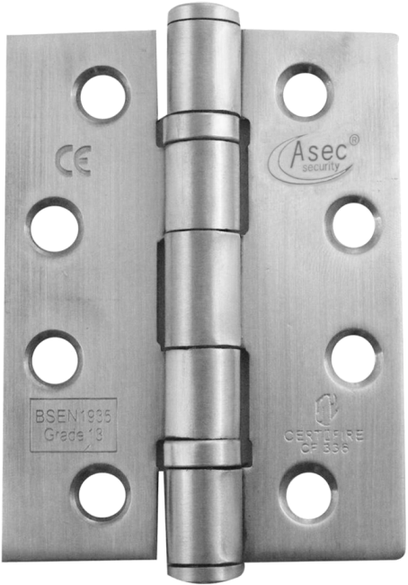 Asec Grade 13 Stainless Steel Ball Bearing Butt Hinge (700x700), Png Download