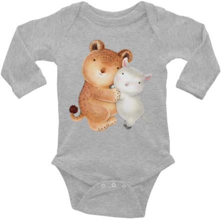 Peace On Earth Infant Long Sleeve Onesie - Infant Bodysuit (480x480), Png Download