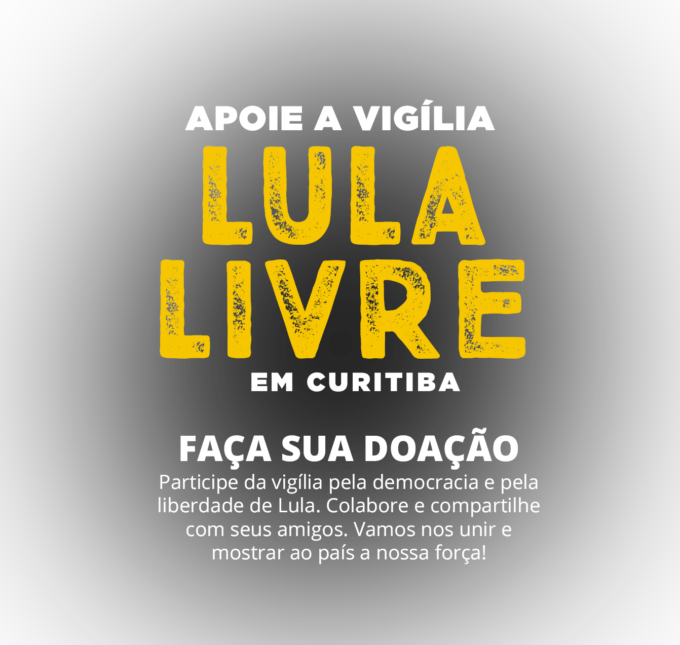 Plataforma Unificada Para Manutenção Da Vigília Democrática - Acampamento De Lula Em Curitiba (1342x1273), Png Download