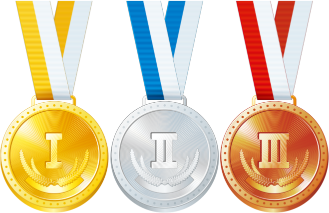 Freeuse Bronze Medal Silver Medals - Gold Medal Silver Medal Bronze Medal (658x658), Png Download