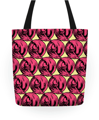 Sleeping Dragon Tote Bag - Sleeping Dragon (red) Tote Bag: Funny Tote Bag From (484x484), Png Download