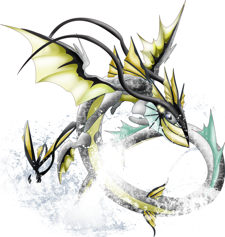 Pokemon Shiny Mega Vaporeon Dragon Is A Fictional Character - Shiny Pokemon Dragon (758x800), Png Download