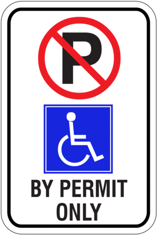 No Parking Handicapped-disabled Sign - Warning Signs No Parking (320x480), Png Download