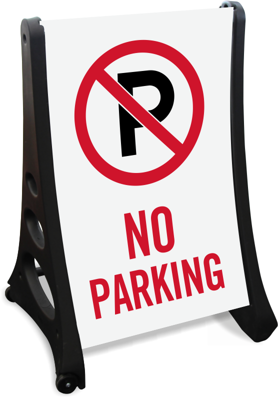 No Parking Portable Sidewalk Sign - Kiss And Drop Signs (800x800), Png Download