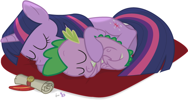 Dm29, Dragon, Duo, Female, Male, Mama Twilight, Mare, - Twilight Sparkle Love Spike (900x484), Png Download