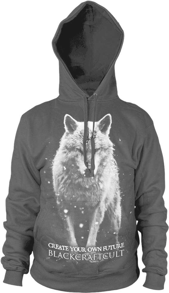 Hooded Pullover Sweater - Black Craft Cult Believe In Yourself Hoodie (608x1000), Png Download