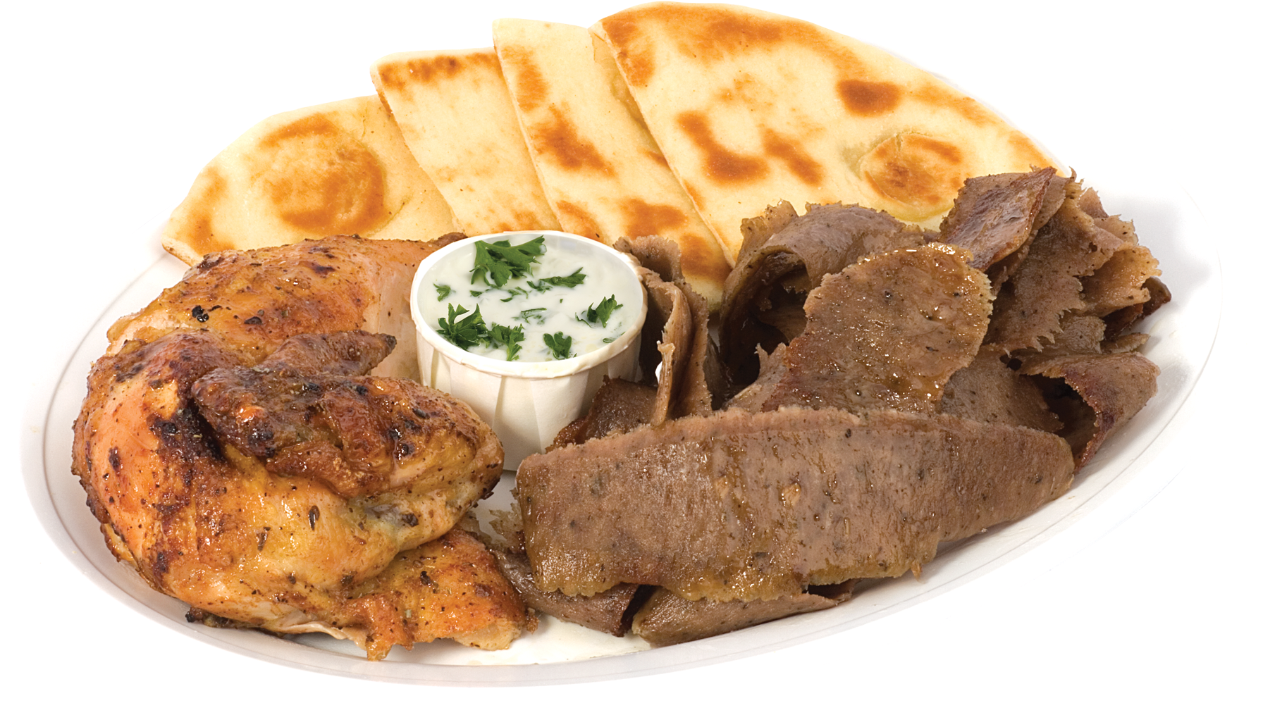 Greek Combo - Gyro (1810x1074), Png Download
