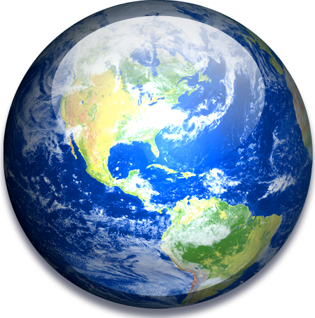 Elemento Terra - Newton's Third Law Earth (450x455), Png Download