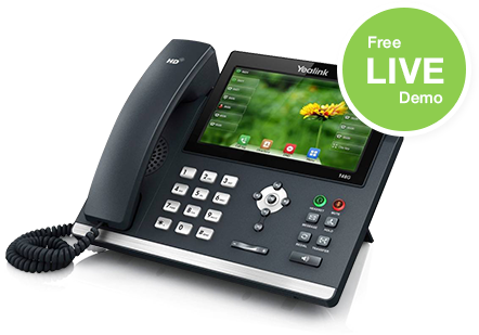 Yealink Skype Touch Ip Phone Sip-t48g-m (442x309), Png Download