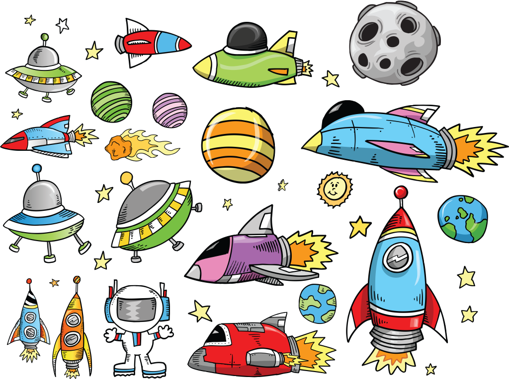 Astronauta Espacial, Planeta Terra, Astronauta - Outer Space Clipart (1024x764), Png Download