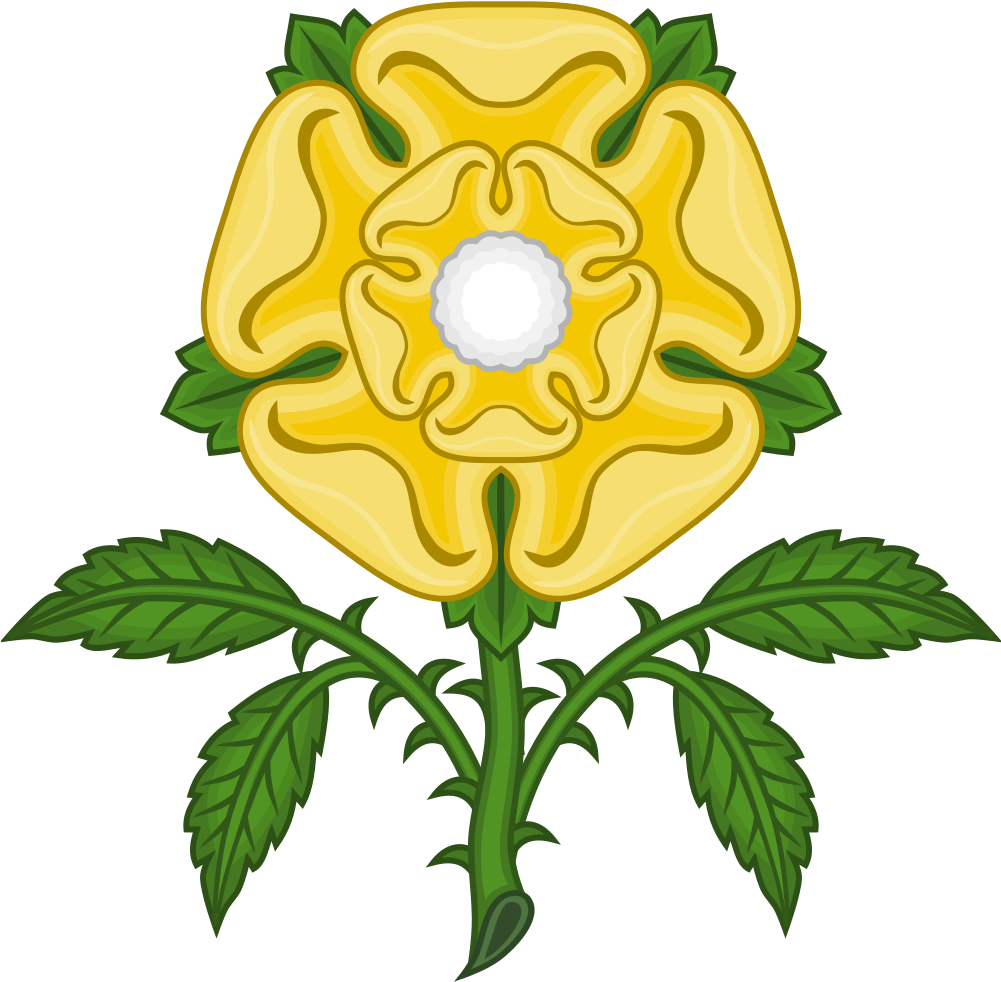 Golden Rose Badge - Traditional Tudor Rose Tattoos (1000x1000), Png Download