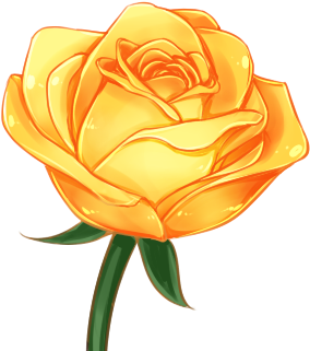 Golden Rose Acnl (400x400), Png Download