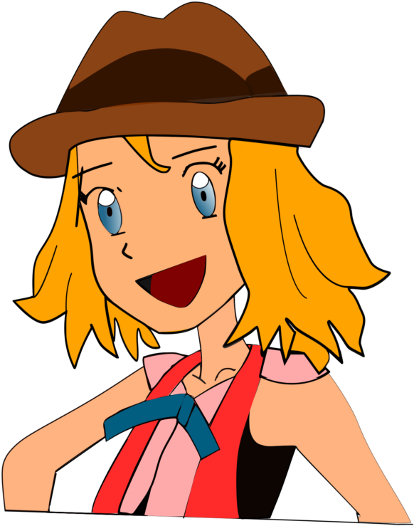 Cartoon Girl In Cowboy Hat Vector Clipart Of A - Cowboy Hat Cartoon Girls (1024x1002), Png Download