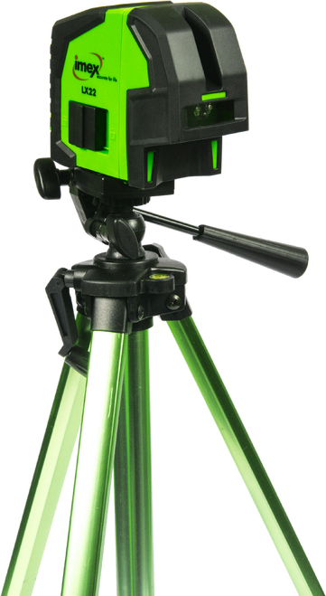 Image - Imex Lx22 Crossline Laser Level With Tripod (361x659), Png Download