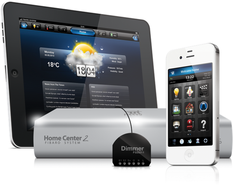 Fibaro S Home Center 2 And Home Center Lite Hubs Bring - Fibaro Home Center 2 Smart Home (970x752), Png Download