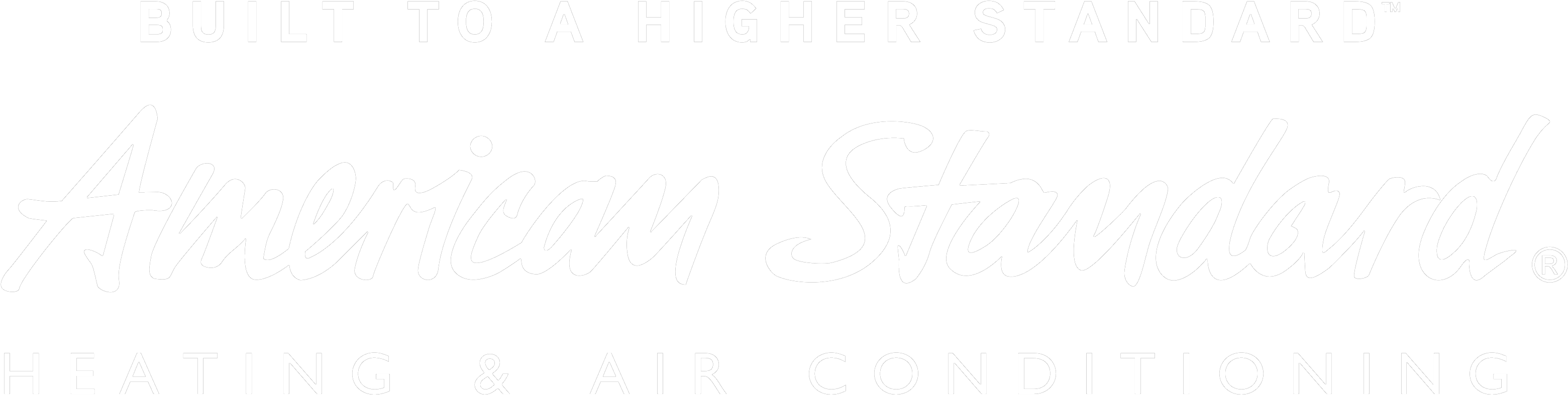 American Standard Logo - American Standard Heating And Cooling Logo (3230x1212), Png Download
