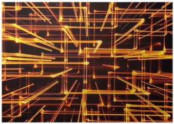 3d Abstract Yellow Glowing Lines As Background Poster - Dialogo Su Anarchia E Libertà Nell'era Digitale (400x400), Png Download