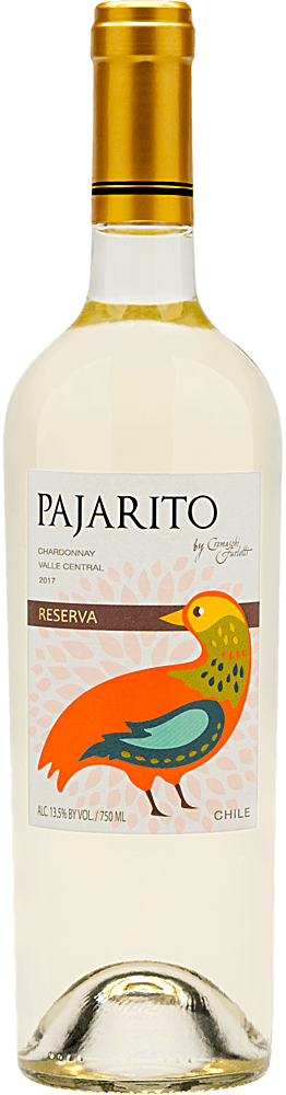 2017 Pajarito Reserva Chardonnay - Bottle (262x1000), Png Download
