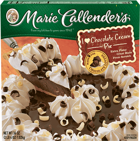 I Love Chocolate Cream Pie - Marie Callender's Chocolate Cream Pie (500x500), Png Download