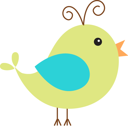Patchwork Clipart Bird - Cute Bird Clipart (488x480), Png Download