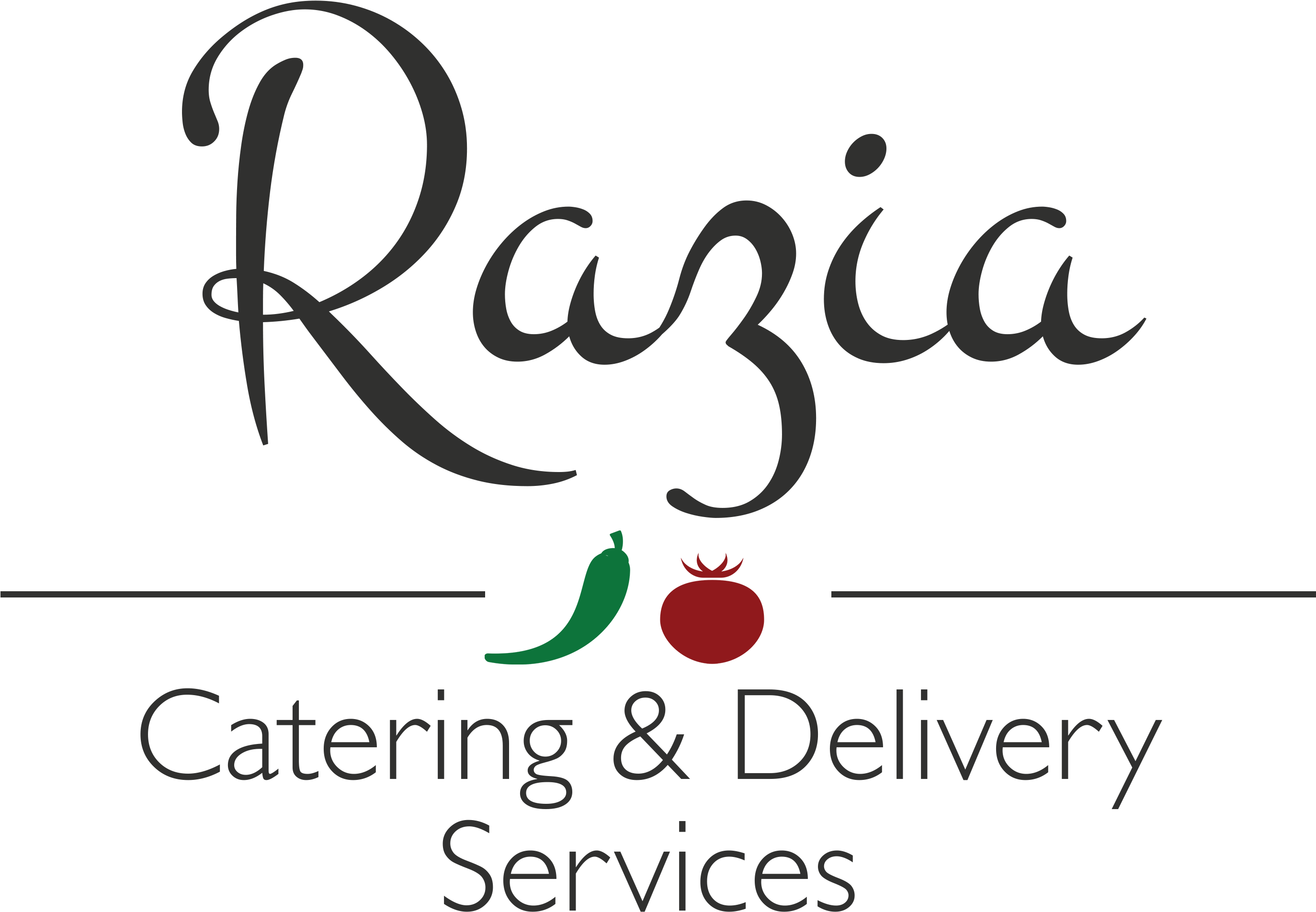 Razia Catering Logo Design - Razia Logo (2747x1955), Png Download