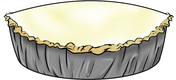 Cream Pie - Blue Berry Pie Clip Art (650x400), Png Download