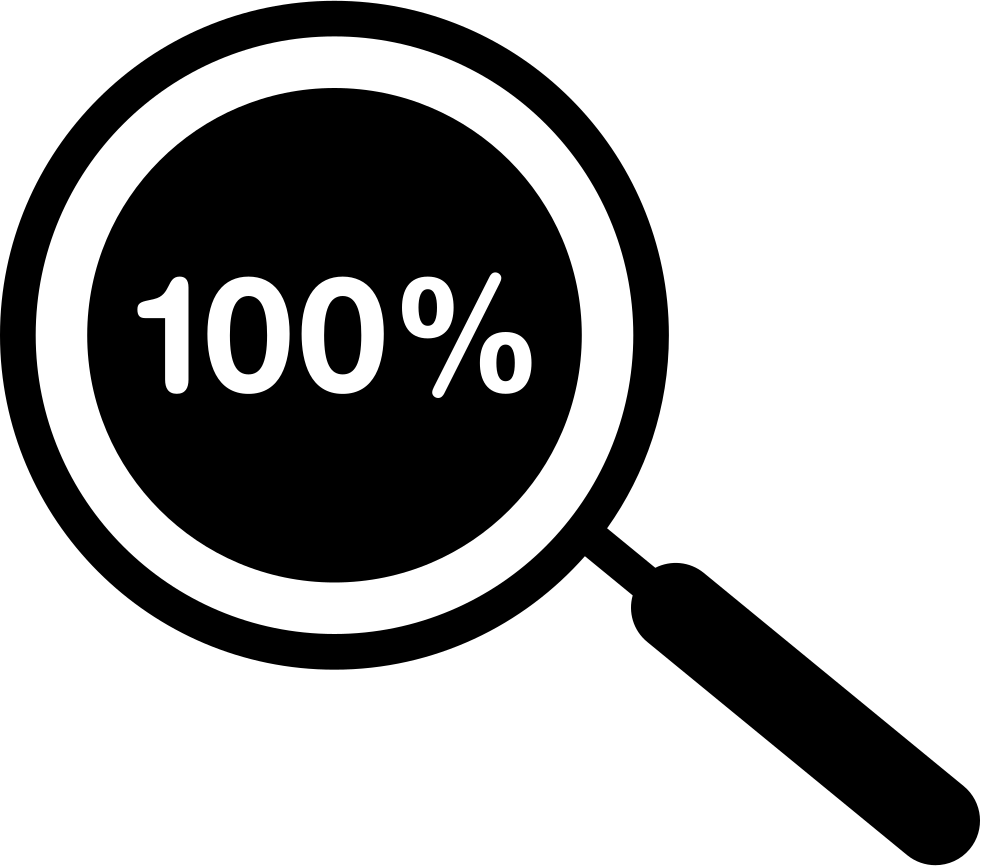 100 Percent Zoom Symbol Comments - 100 Percent Icon (981x866), Png Download