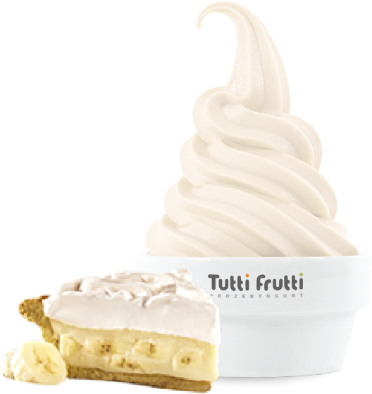 Banana Cream Pie - Tutti Frutti Frozen Yogurt (601x601), Png Download