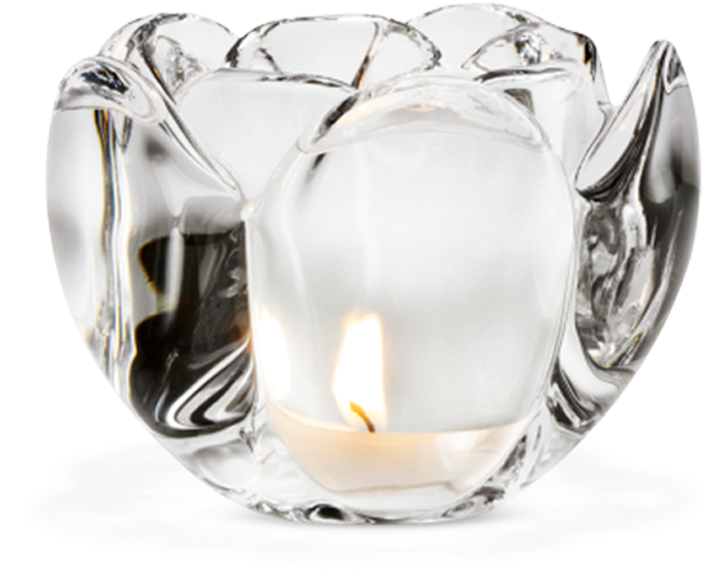 Lotus Tealight Holder Clear H9 Lotus - Holmegaard Lotus Tea Light Holder, Large (1200x1200), Png Download