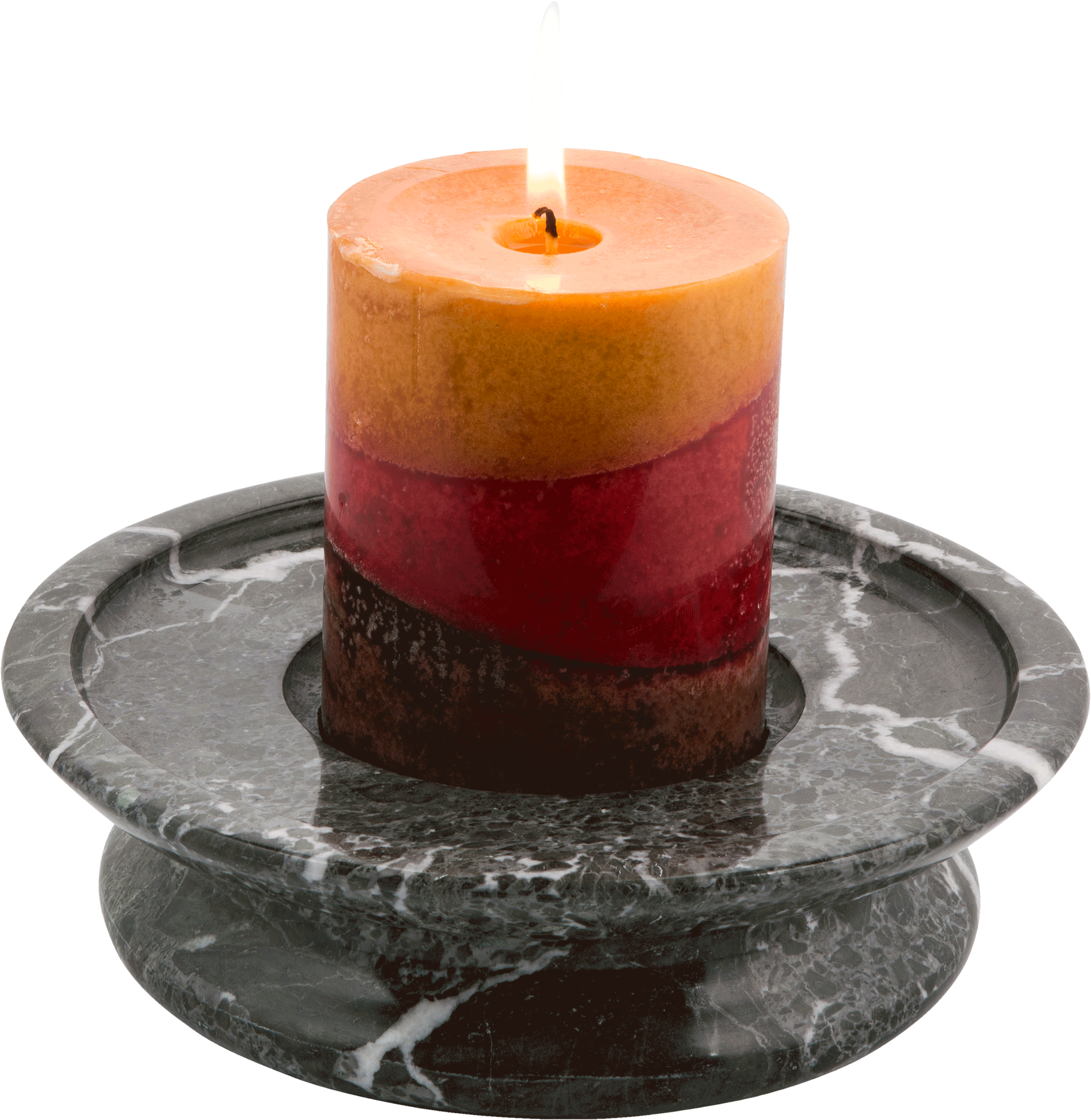 Marble Products International 3 Tier Fossil Stone Candle (2029x2048), Png Download