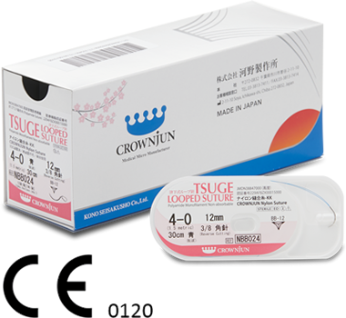 Tsuge Looped Suture - Nylon (380x350), Png Download