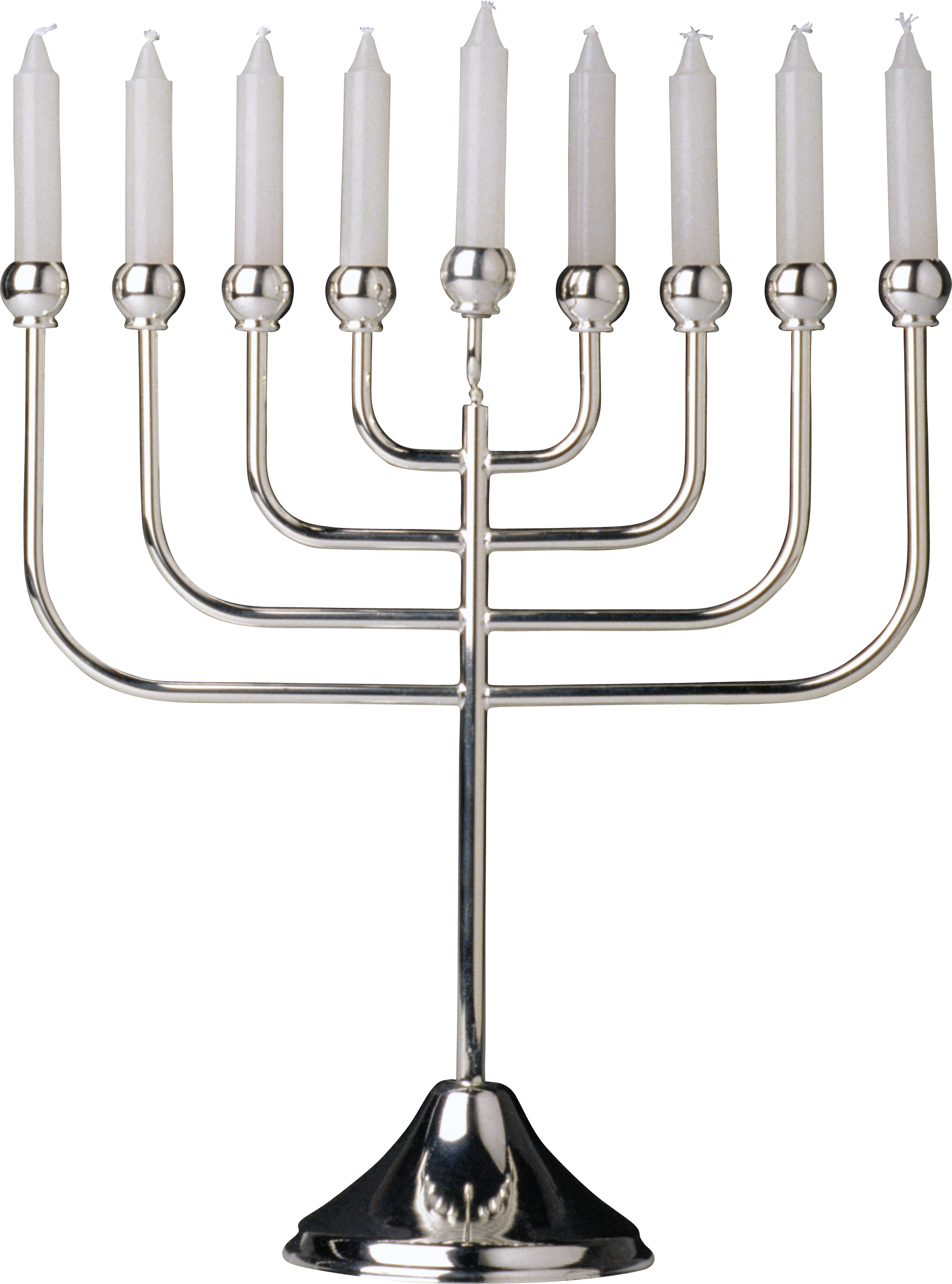 White Candle's Png Image - Menorah Transparent Background (1966x2651), Png Download