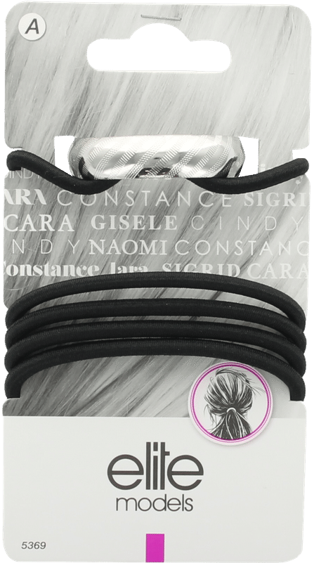 Elite Models Fashion Ponytail Hair Rubber Bands (5 - Elite Models Prestige Hair Accessory - Gold (abc5374) (800x800), Png Download