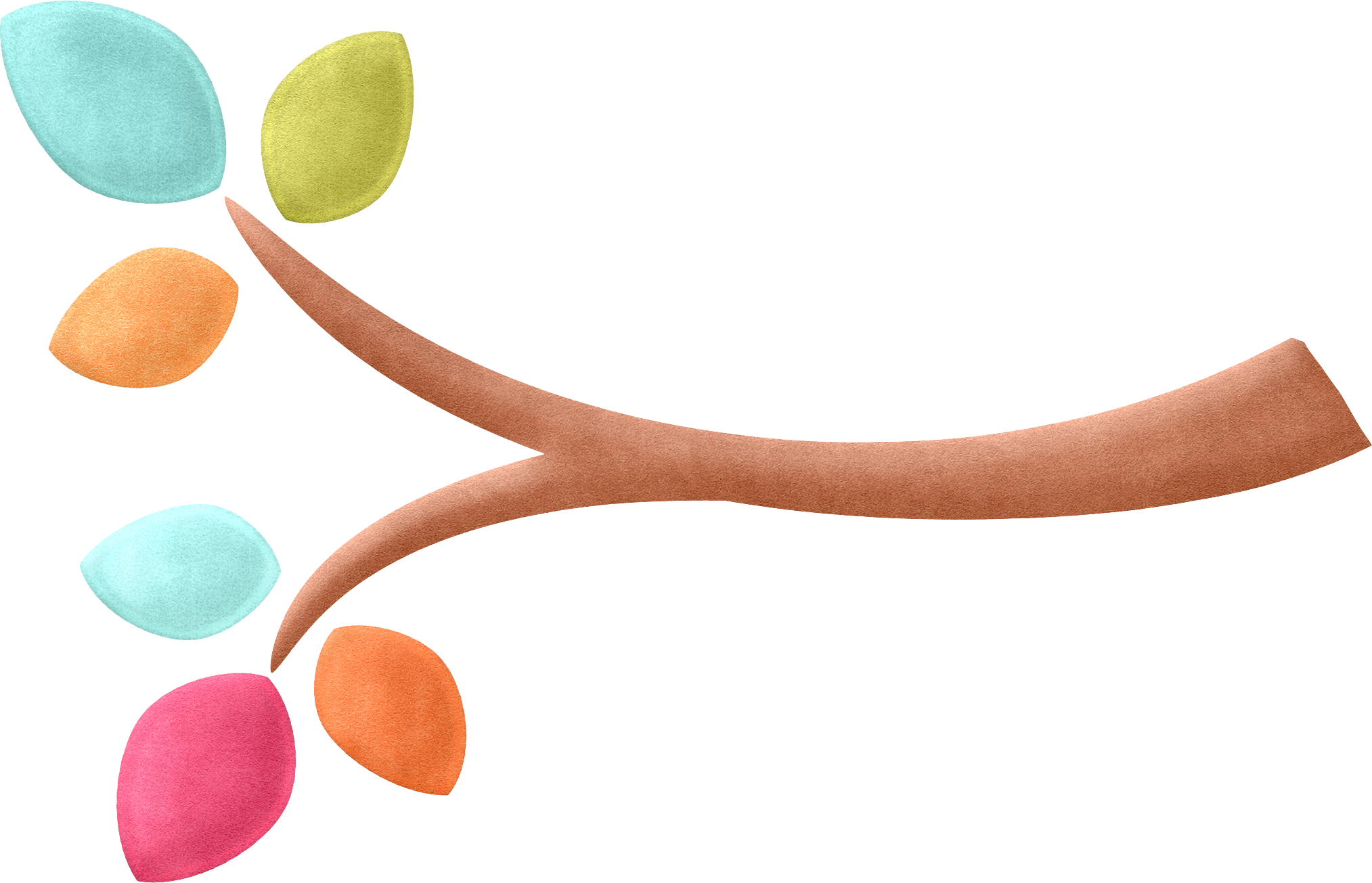 Imagenes De Arboles Con Hojas De Colores Arboles Sin - Clip Art (2027x1305), Png Download