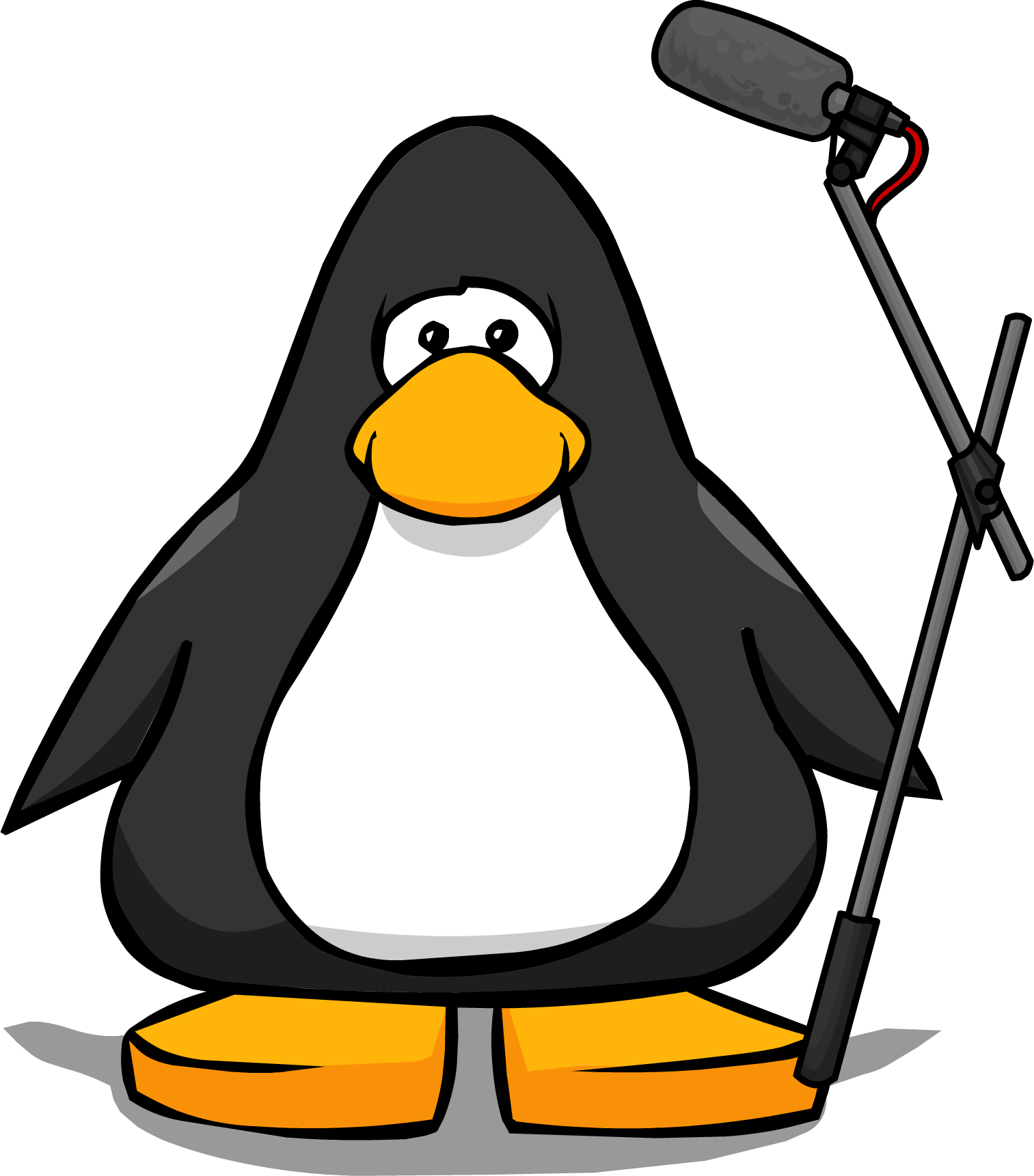 Boom Mic From A Player Card - Penguin With Hard Hat (1513x1722), Png Download