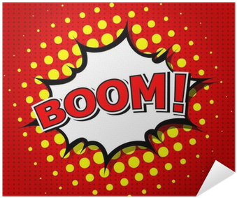 Comic Speech Bubble, Cartoon Poster • Pixers® • We - Art Print: Jirawatp's Boom! Comic Speech Bubble, Cartoon, (400x400), Png Download