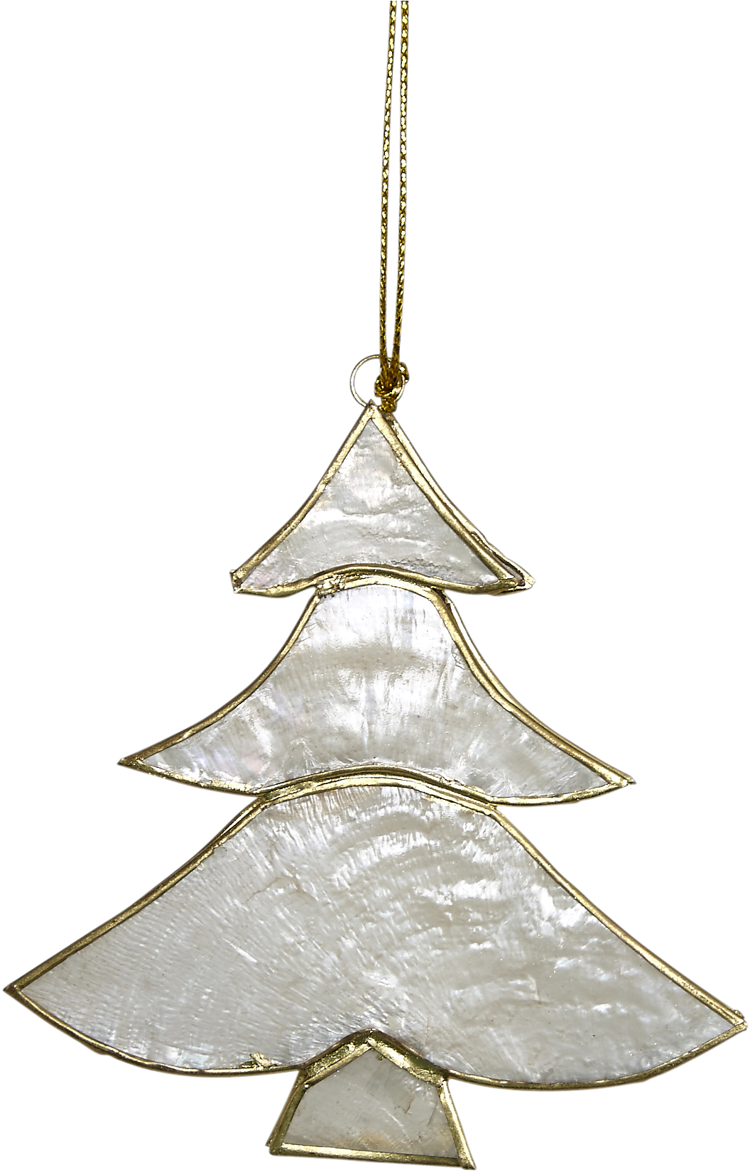 Capiz Christmas Tree Ornament - Capiz Christmas Tree Decoration (1250x1816), Png Download