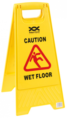 Wet Floor Sign - Warning Slippery Floor Signs (400x400), Png Download