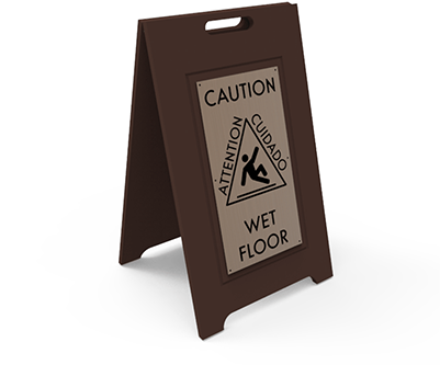 Brown Wet Floor Sign - Sign (400x400), Png Download