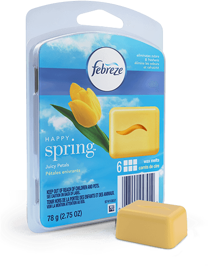 Spring Febreze Wax Melts (410x627), Png Download
