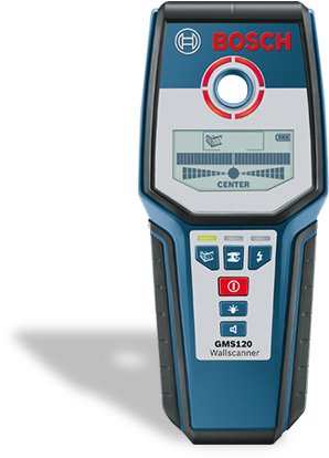 Measuring And Layout Tools - Bosch Gms 120 Wall Scanner,4-3/4 In Depth,lcd (500x500), Png Download