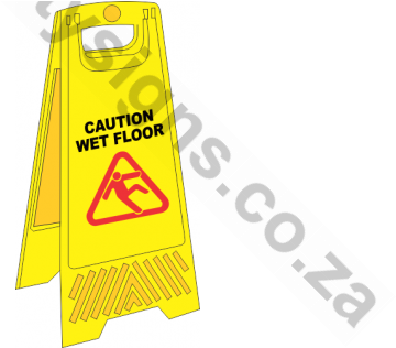 Pro-source Caution 24 X 12" Floor Sign 2 Sided Cdp1334 (600x315), Png Download